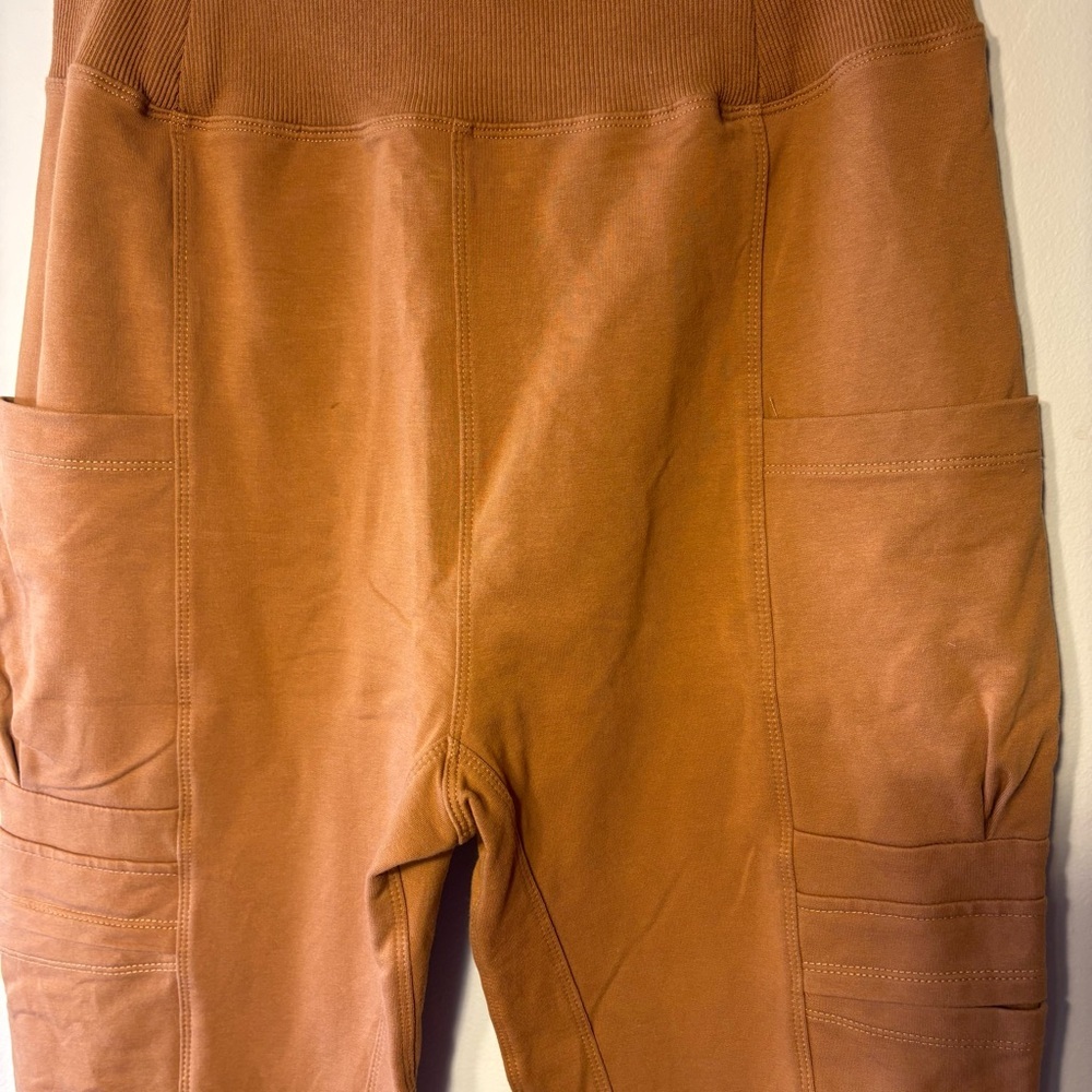 Ampersand Avenue Tapered Cargo Jogger Pants Women’s Sz M Brown Athleisure - Picture 4 of 12